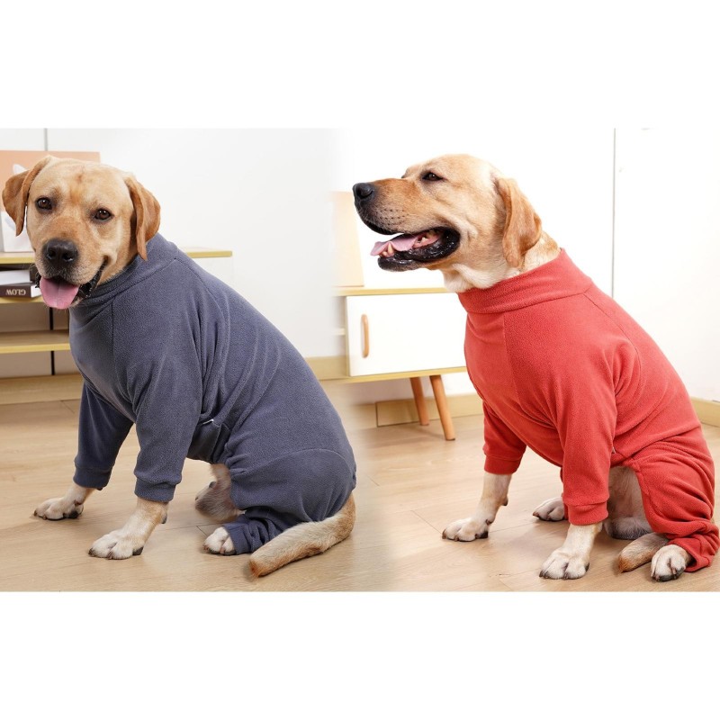 Hunde-Fleecejacke, warmer Wintermantel, vierbeiniger Pullover für mittelgroße und große Hunde