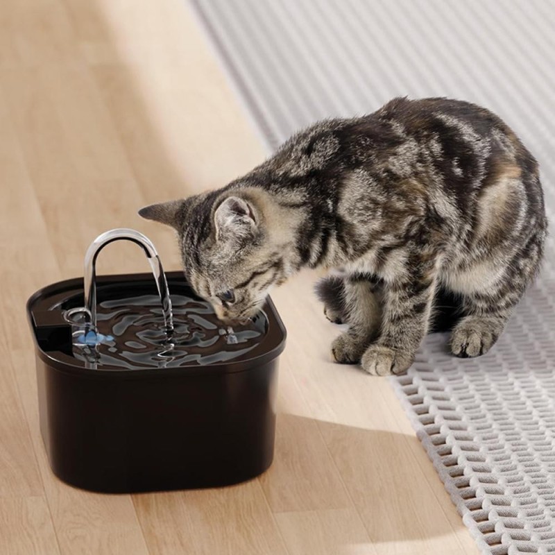 2,5 l USB-Wasserbrunnen für Katzen und Hunde, automatischer Umwälzfilter, elektrische, leise Wasserpumpe für Haustiere, Wasse