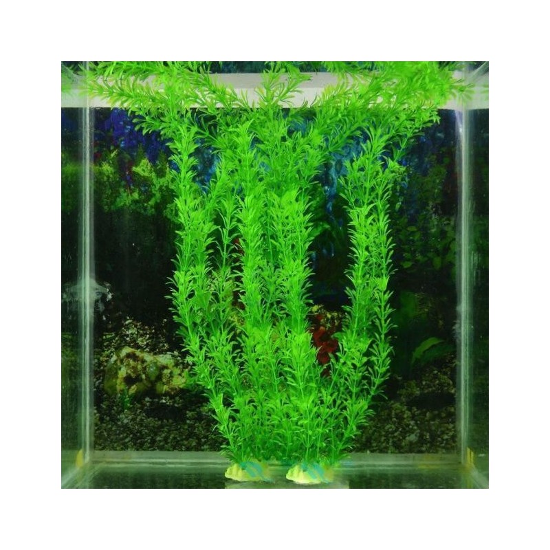 1 Kunststoff-Kunstrasen-Dekoration für Wasseraquarien