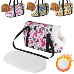 Klassische Haustier-Tragetasche für kleine Hunde, gemütliche, weiche Tasche für Welpen, Katzen, Hunde, Rucksack, Outdoor-Reis