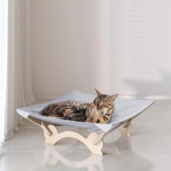 Cat Hammock Bed with Wooden...