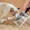 Stainless Steel Cat Litter Scoop Poop Sifting Scooper with Non-Slip Handle Litter Cleaner Beach Shovel for Cat Litter Box