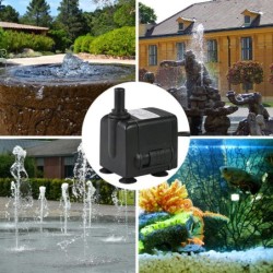 450L/H 6W Tauchwasserpumpe Minibrunnen Einstellbarer Durchfluss mit 2 Düsen