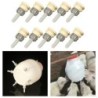 10x Lamb Nipples Feeder Bottle Topper for Nursing Lambs Dog Poultry Feeding Pot Accessories