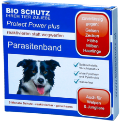 Bio Schutz Parasitenband Protect Power Plus Hund, schwarz - 1 Stk