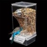 6/5000 acrylic bird feeder, Durable Seed Container For Parakeets & Small To Medium Birds