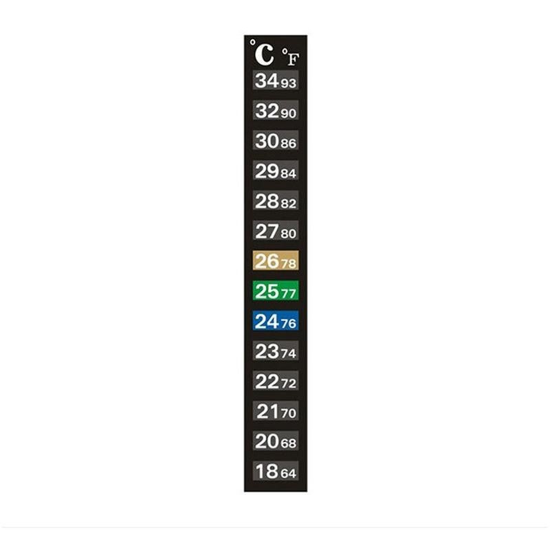 Aquarium-Thermometer mit temperaturempfindlichem Verfärbungsthermometer von 18–34 Grad