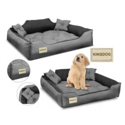 Hundebett aus MIKROFASER strapazierfähig bequem Kingdog, S M L XL