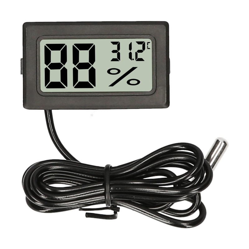 Digitales Aquarium-Thermometer, LCD-Temperaturmessgerät für Aquarien, mit wasserdichter NTC-Sonde