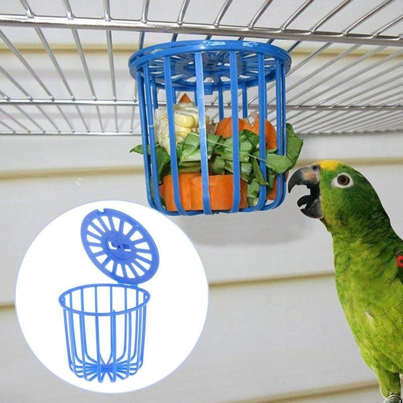 Vogel Papagei Feeder Käfig Obst Gemüse Halter Käfig Zubehör Hängenden Korb Container Spielzeug Pet Bi