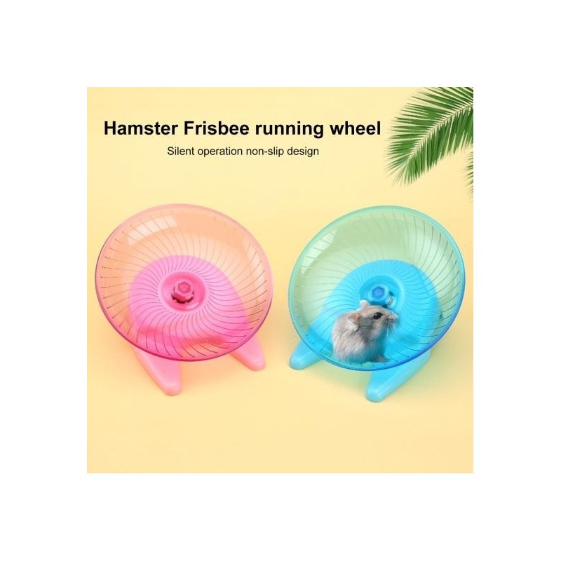 Laufrad für Hamster, leichtgängig, rotierend, für Hamster, fliegende Untertasse, Rad mit Stahlachse, Rennmäuse, Mäuse, Igel,