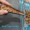 1 Stück Vogelkäfig Edelstahl Feeder Fütterungsversorgung Papagei Taube Vogel Zubehör