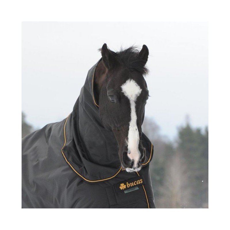 Bucas Irish Turnout Combi Neck 0g - black/gold - Halsteil