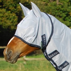 Bucas Buzz-Off Fly Mask - silver/blue - Fliegenmaske