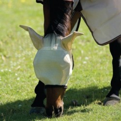 Horseware Fliegenmaske Amigo Fly Mask - oatmeal/brown