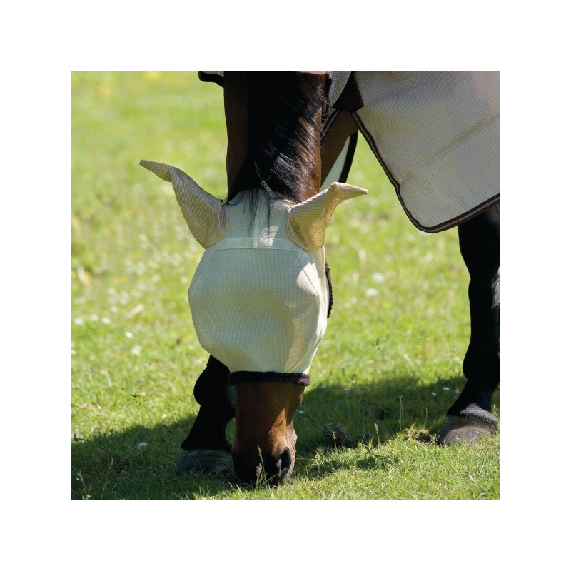 Horseware Fliegenmaske Amigo Fly Mask - oatmeal/brown