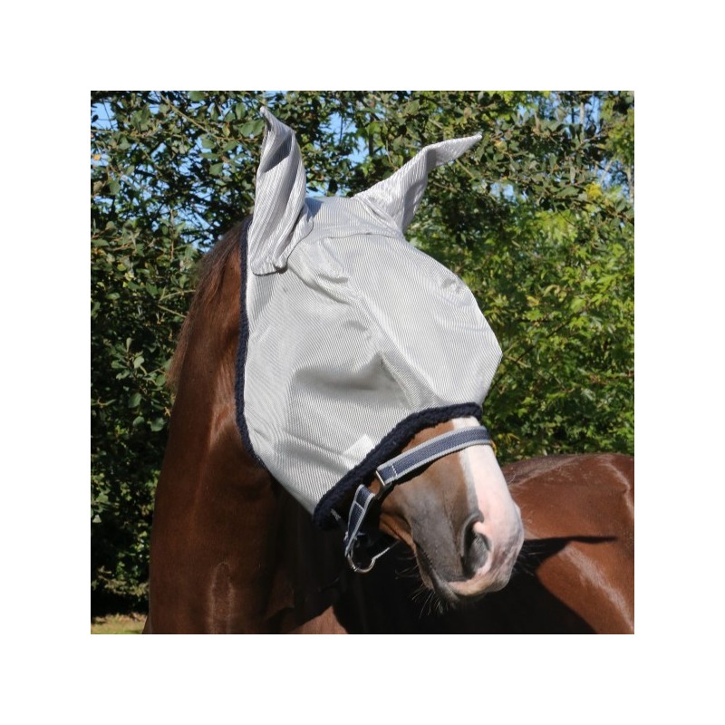 Horseware Fliegenmaske Amigo Fly Mask - silver/navy