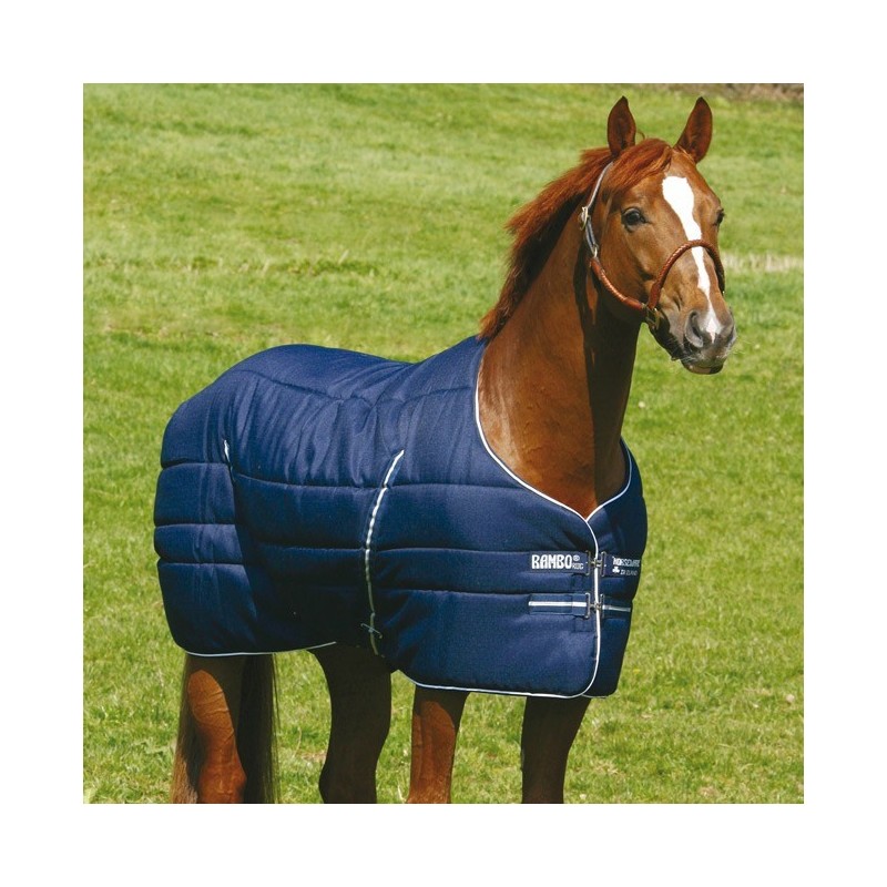 Horseware Rambo Stable Rug 400g - Navy & White