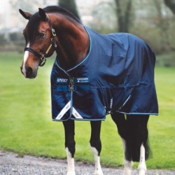 Horseware Amigo Bravo-12 Turnout lite 0g  - navy/navy&white