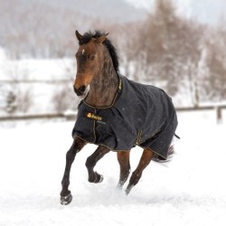 Bucas Irish Turnout Extra 300g Pony 1200D - black/gold