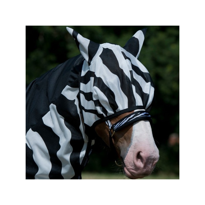 Bucas Buzz-Off Fly Mask - zebra - Fliegenmaske