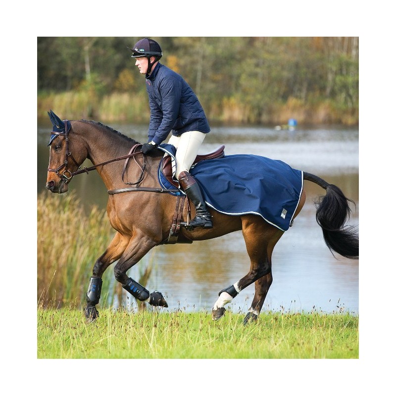 Horseware Rambo Grand Prix Competition Sheet - Navy Beige, Baby Blue&Navy