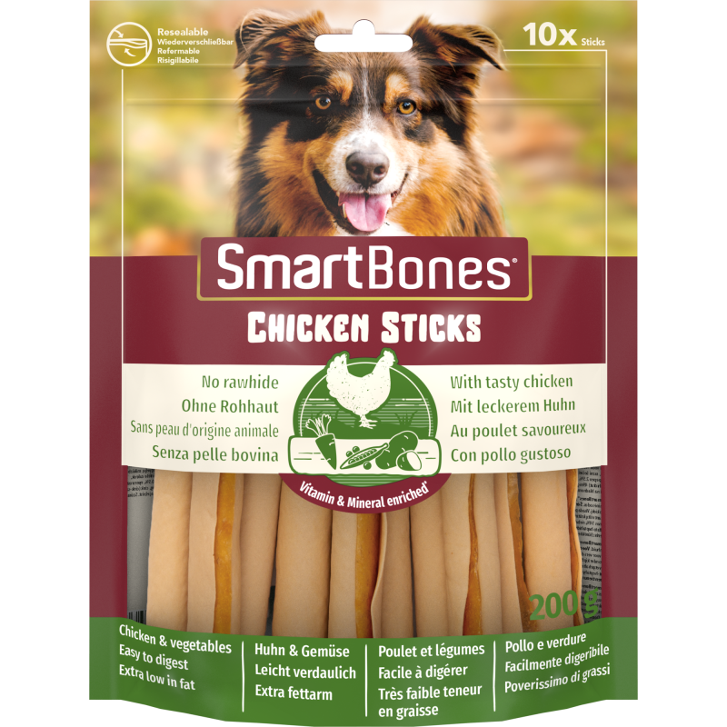 Smartbones SmartSticks Chicken 10 Stück - 10 Stk