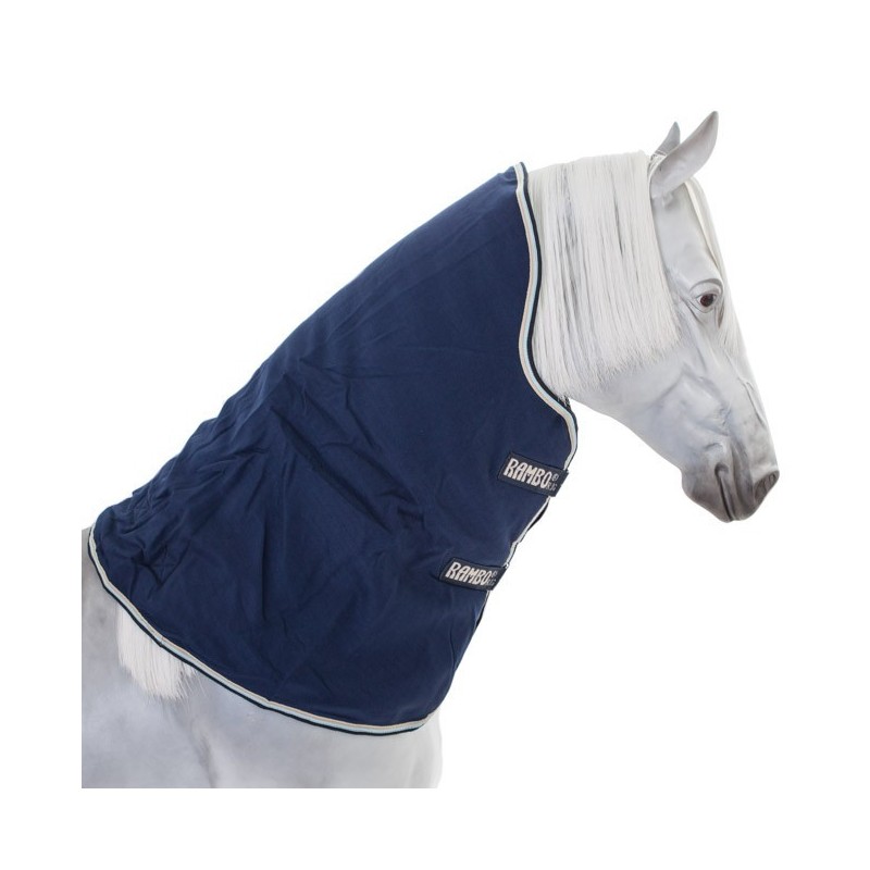 Horseware Rambo Optimo Stable Hood 200g - Navy/Beige