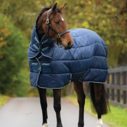 Horseware Amigo Insulator heavy with Hood 350g - navy/white - Stalldecke