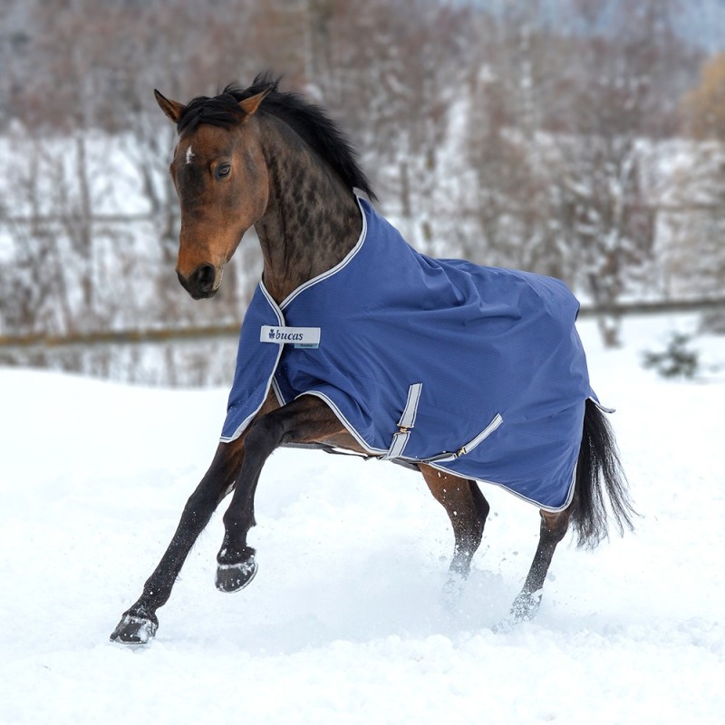 Bucas Freedom Turnout Pony 300g - Navy/Silver