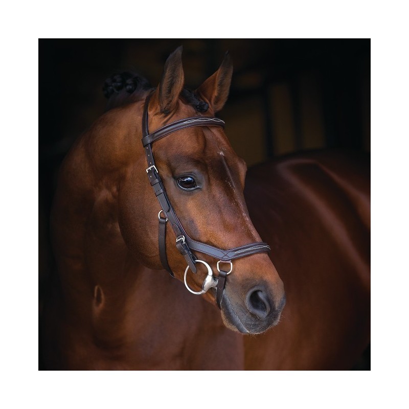 Horseware Rambo Micklem Deluxe Competition Bridle - Dark Havana