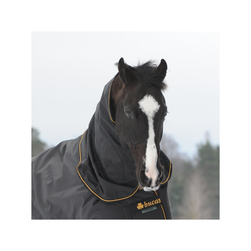 Bucas Irish Turnout Combi Neck 300g - black/gold - Halsteil