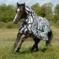 Bucas Sweet-itch Full-Neck - Ekzemerdecke - zebra