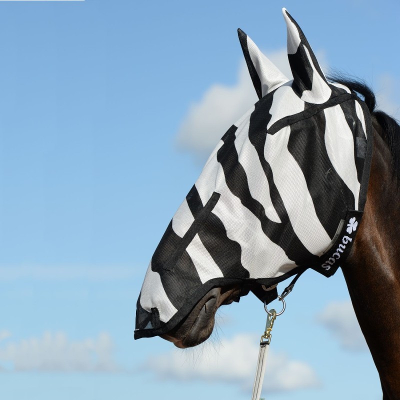 Bucas Buzz-Off Full Face Fly Mask - zebra - Fliegenmaske