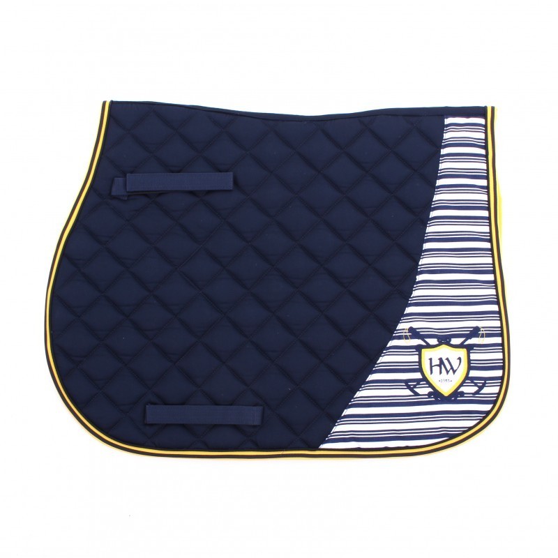 Horseware Rambo Saddlepad - Navy/Gold - Schabracke