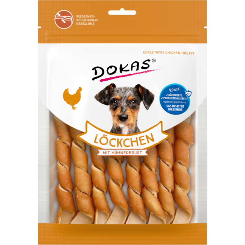 Dokas Löckchen mit Hühnerbrust - 120 g