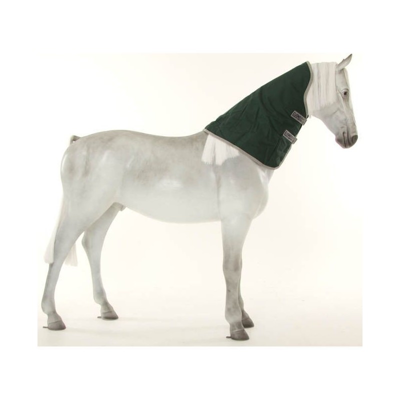 Horseware Rambo Original Turnout Hood 250g - green/silver - Halsteil