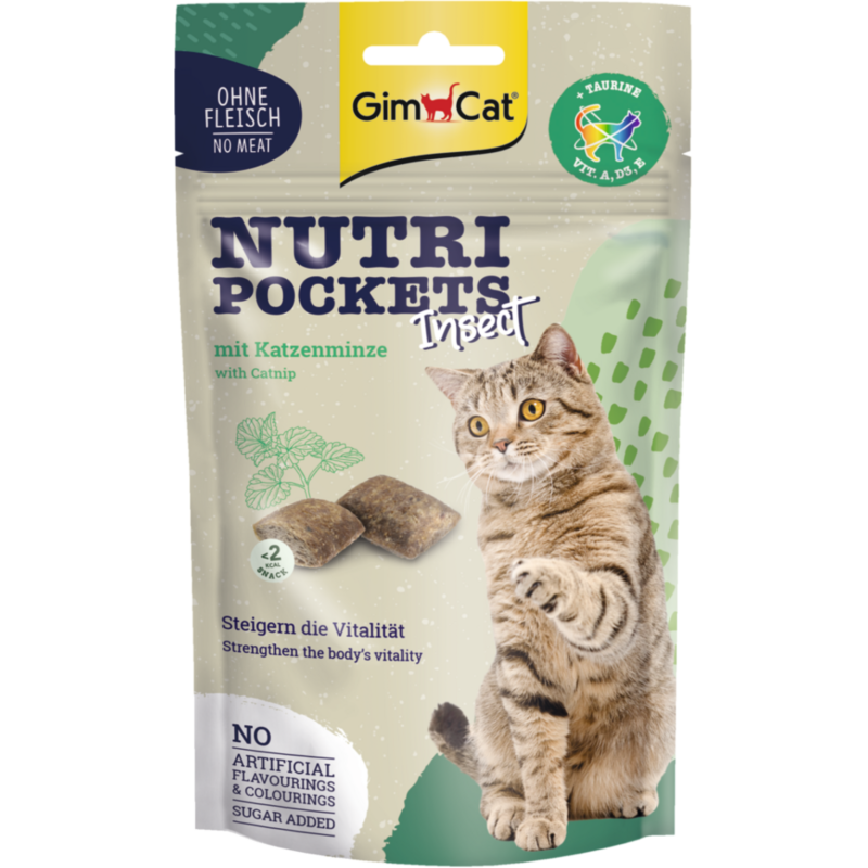 GimCat Nutri Pockets Insekt+Katzenminze - 60 g