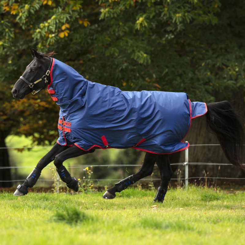 Horseware Mio Turnout Lite All-in-One 0g - Dark Blue & Red