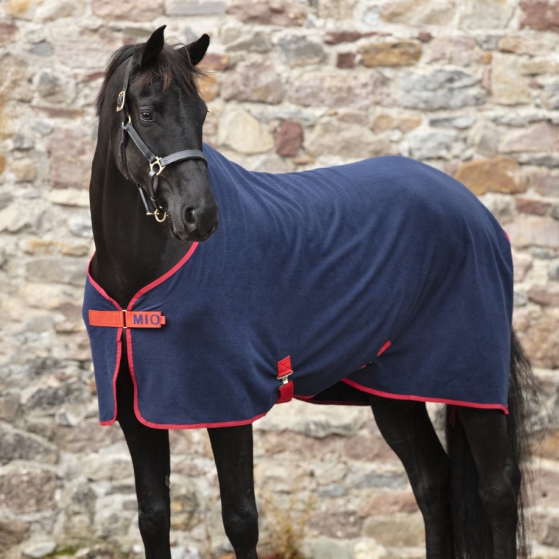 Horseware Mio Fleece Cooler - Navy/Red