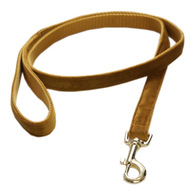 Kentucky Dogwear Hundeleine Dog Lead "Velvet" - Mustard