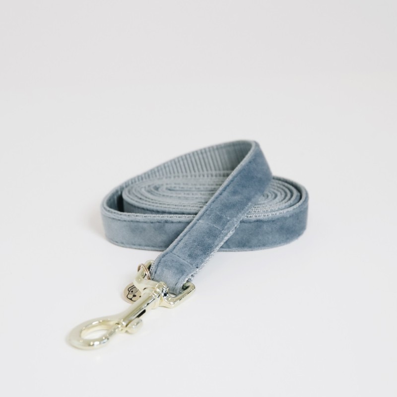 Kentucky Dogwear Hundeleine Dog Lead "Velvet" - Light Blue