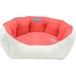 ThermoSwitch ANDROS Hundebett koralle/creme