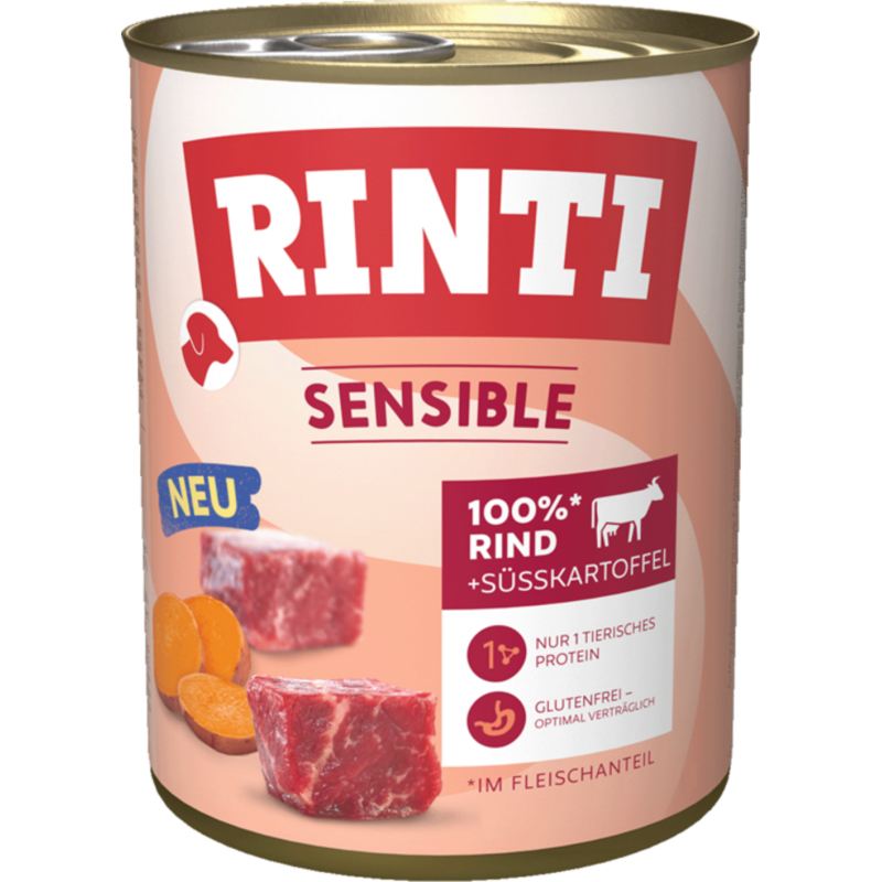 Rinti Sensible Dose 800g - Rind+Süßkartoffel