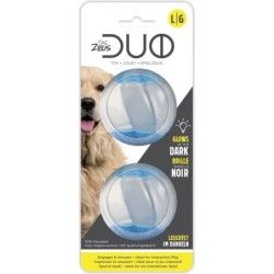 Zeus Duo Ball, Quietsch&Glow 6.3cm - 1 Stk