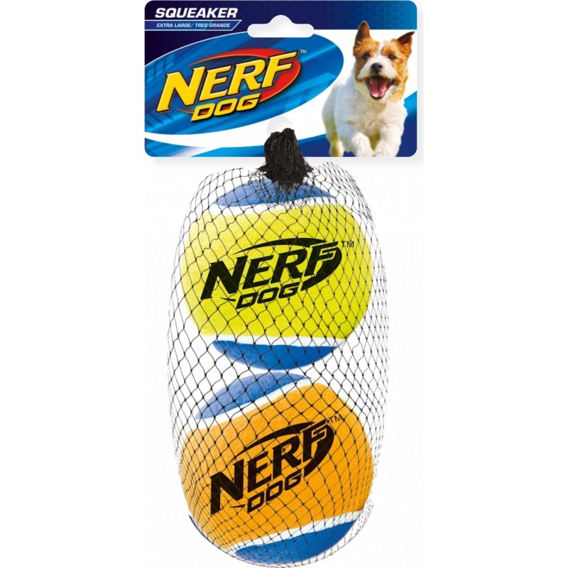 Nerf Tennisbälle mit Quietscher