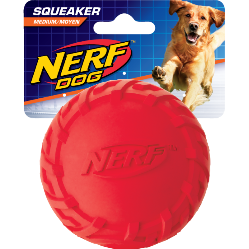 Nerf Profil Ball mit Quietsch. M - Ball rund