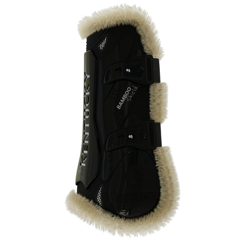 Kentucky Horsewear Lammfell Gamaschen Bamboo Elastik