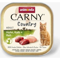 Animonda Carny Adult Country Schale 100g - Huhn, Kalb und Reh