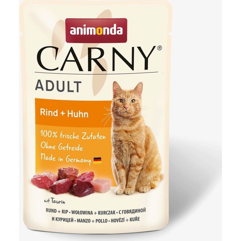 Animonda Carny Adult Frischebeutel 85g - Rind und Huhn